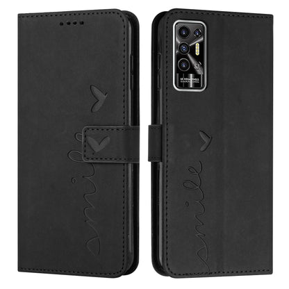 Skin Feel Heart Pattern Leather Phone Case, For Tecno Camon 17 Pro/Camon 17P, For Tecno Camon 18, For Tecno Camon 18 Premier, For Tecno POP 5 LTE, For Tecno Pova 2, For Tecno Pova Neo, For Tecno Spark 6 Go/Spark Go 2020, For Tecno Spark 7T/Spark 7     ...