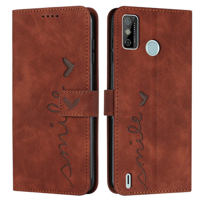 Skin Feel Heart Pattern Leather Phone Case, For Tecno Camon 17 Pro/Camon 17P, For Tecno Camon 18, For Tecno Camon 18 Premier, For Tecno POP 5 LTE, For Tecno Pova 2, For Tecno Pova Neo, For Tecno Spark 6 Go/Spark Go 2020, For Tecno Spark 7T/Spark 7     ...