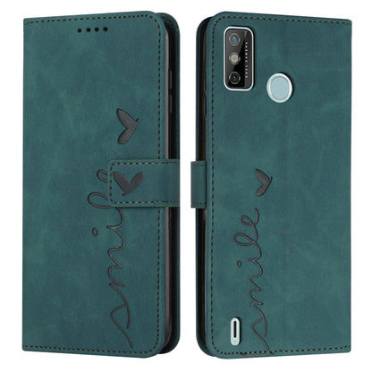 Skin Feel Heart Pattern Leather Phone Case, For Tecno Camon 17 Pro/Camon 17P, For Tecno Camon 18, For Tecno Camon 18 Premier, For Tecno POP 5 LTE, For Tecno Pova 2, For Tecno Pova Neo, For Tecno Spark 6 Go/Spark Go 2020, For Tecno Spark 7T/Spark 7     ...