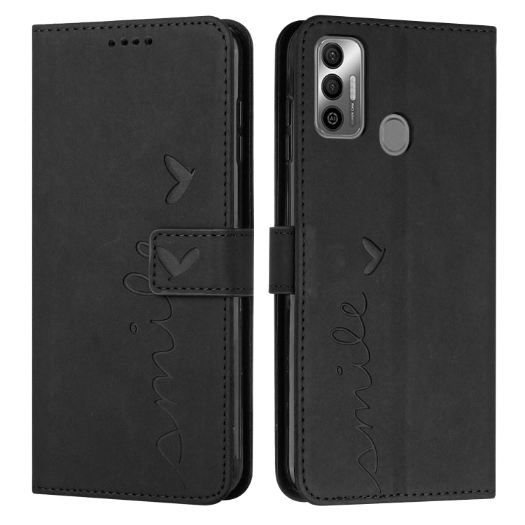 Skin Feel Heart Pattern Leather Phone Case, For Tecno Camon 17 Pro/Camon 17P, For Tecno Camon 18, For Tecno Camon 18 Premier, For Tecno POP 5 LTE, For Tecno Pova 2, For Tecno Pova Neo, For Tecno Spark 6 Go/Spark Go 2020, For Tecno Spark 7T/Spark 7     ...