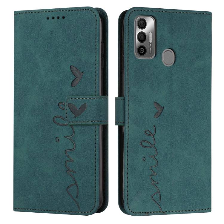 Skin Feel Heart Pattern Leather Phone Case, For Tecno Camon 17 Pro/Camon 17P, For Tecno Camon 18, For Tecno Camon 18 Premier, For Tecno POP 5 LTE, For Tecno Pova 2, For Tecno Pova Neo, For Tecno Spark 6 Go/Spark Go 2020, For Tecno Spark 7T/Spark 7     ...