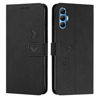 Skin Feel Heart Pattern Leather Phone Case, For Tecno Camon 17 Pro/Camon 17P, For Tecno Camon 18, For Tecno Camon 18 Premier, For Tecno POP 5 LTE, For Tecno Pova 2, For Tecno Pova Neo, For Tecno Spark 6 Go/Spark Go 2020, For Tecno Spark 7T/Spark 7     ...