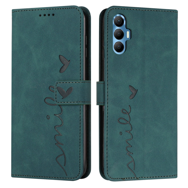 Skin Feel Heart Pattern Leather Phone Case, For Tecno Camon 17 Pro/Camon 17P, For Tecno Camon 18, For Tecno Camon 18 Premier, For Tecno POP 5 LTE, For Tecno Pova 2, For Tecno Pova Neo, For Tecno Spark 6 Go/Spark Go 2020, For Tecno Spark 7T/Spark 7     ...