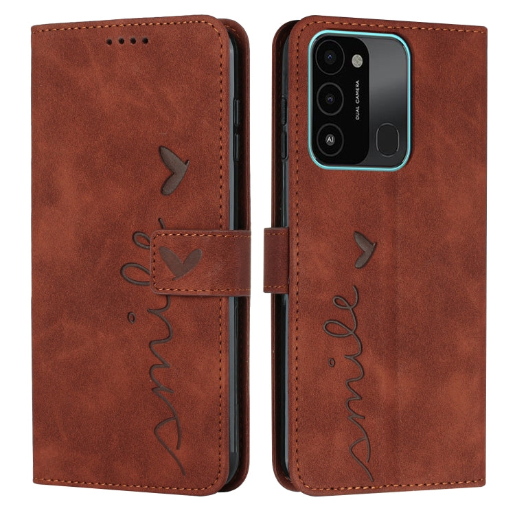 Skin Feel Heart Pattern Leather Phone Case, For Tecno Camon 17 Pro/Camon 17P, For Tecno Camon 18, For Tecno Camon 18 Premier, For Tecno POP 5 LTE, For Tecno Pova 2, For Tecno Pova Neo, For Tecno Spark 6 Go/Spark Go 2020, For Tecno Spark 7T/Spark 7     ...