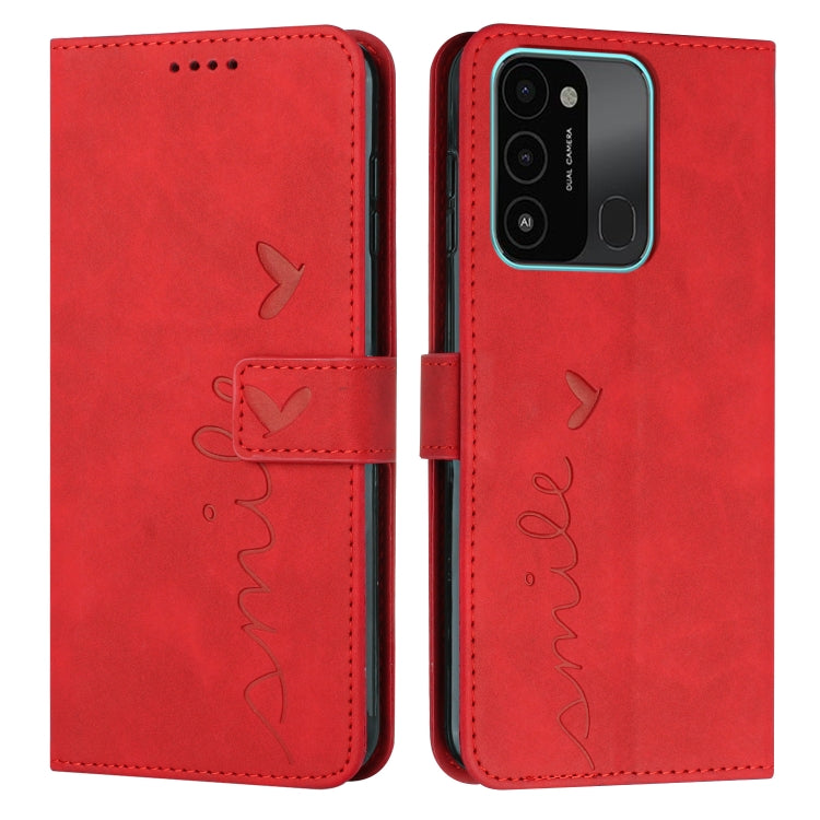 Skin Feel Heart Pattern Leather Phone Case, For Tecno Camon 17 Pro/Camon 17P, For Tecno Camon 18, For Tecno Camon 18 Premier, For Tecno POP 5 LTE, For Tecno Pova 2, For Tecno Pova Neo, For Tecno Spark 6 Go/Spark Go 2020, For Tecno Spark 7T/Spark 7     ...