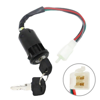 5 PCS Motocross Male Plug Ignition Key Switch Set for ATV 50cc-250cc, For ATV 50cc-250cc