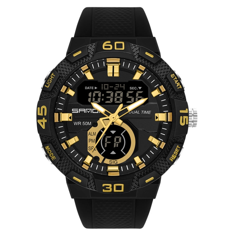Montre Électronique SANDA 3087 Lumineuse Étanche à Double Affichage