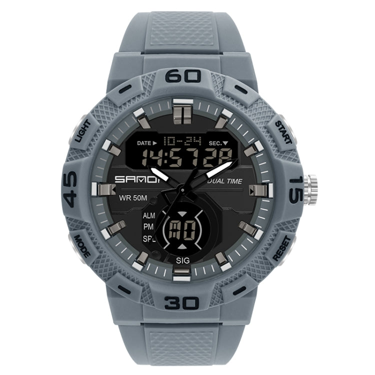 Montre Électronique SANDA 3087 Lumineuse Étanche à Double Affichage
