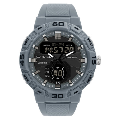 Montre Électronique SANDA 3087 Lumineuse Étanche à Double Affichage