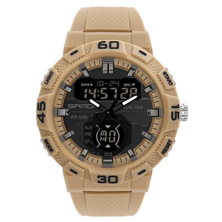Montre Électronique SANDA 3087 Lumineuse Étanche à Double Affichage
