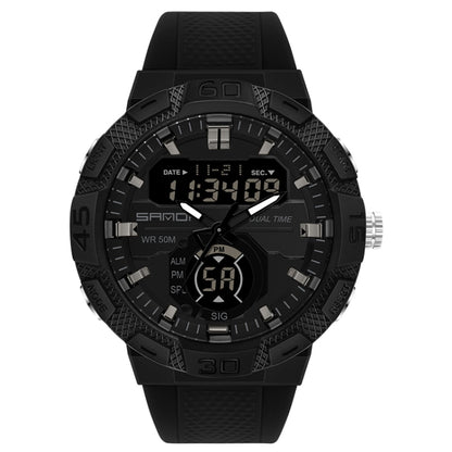 Montre Électronique SANDA 3087 Lumineuse Étanche à Double Affichage