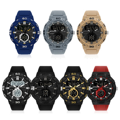 Montre Électronique SANDA 3087 Lumineuse Étanche à Double Affichage