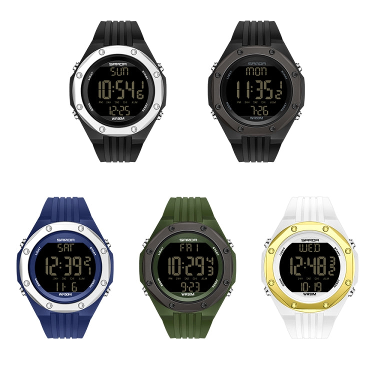 Montre Numérique Électronique Lumineuse Étanche SANDA 6093