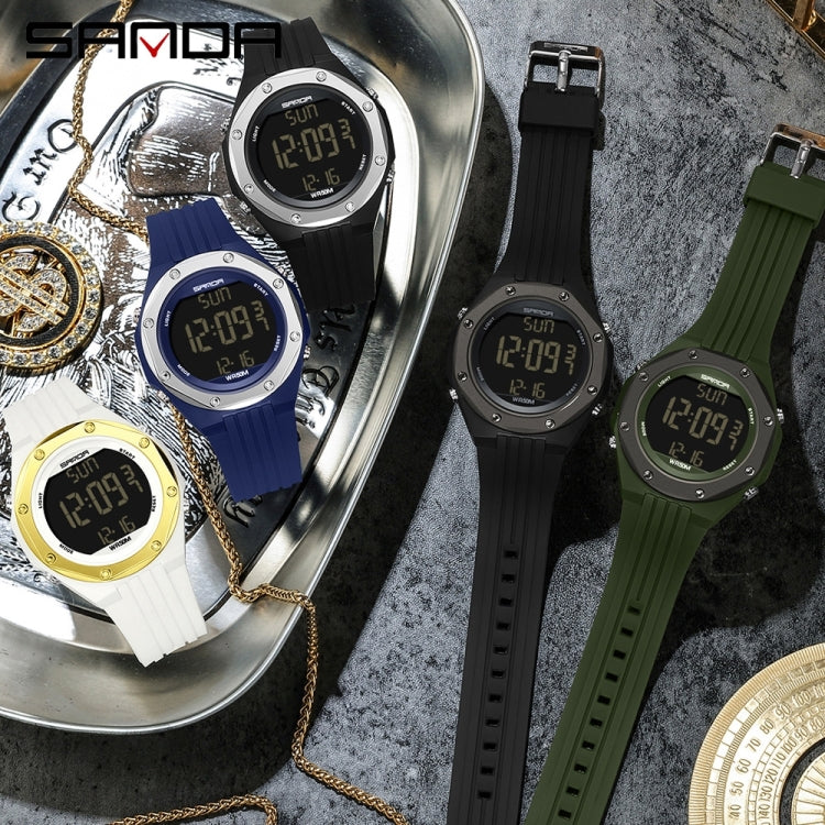 Montre Numérique Électronique Lumineuse Étanche SANDA 6093