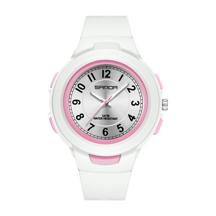 SANDA 6095 Montre électronique étanche de sport pour étudiant