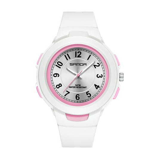 SANDA 6095 Montre électronique étanche de sport pour étudiant