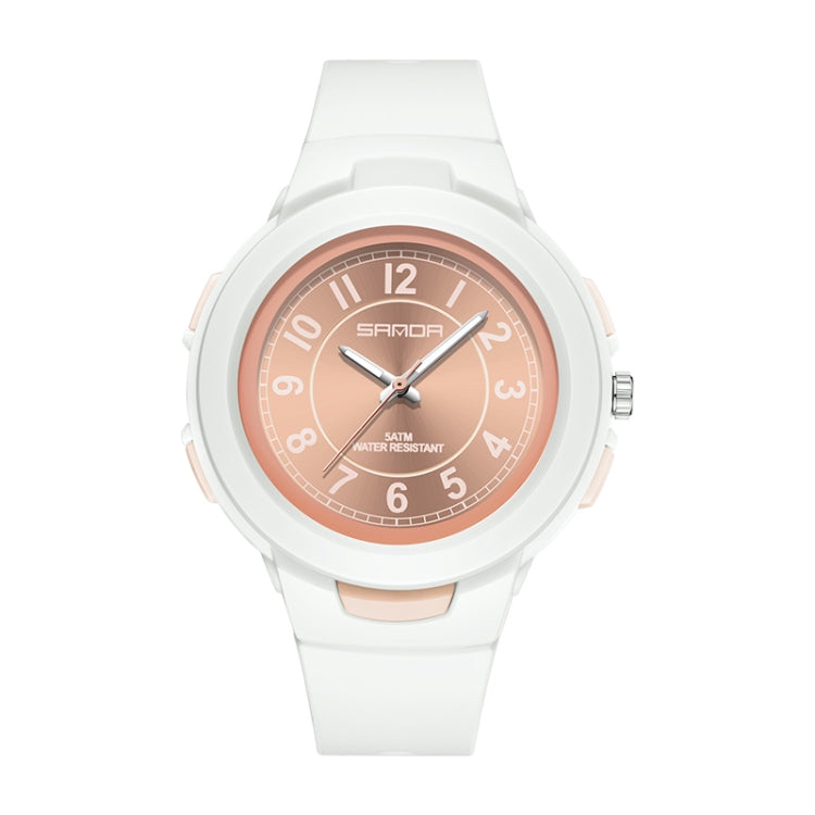 SANDA 6095 Montre électronique étanche de sport pour étudiant