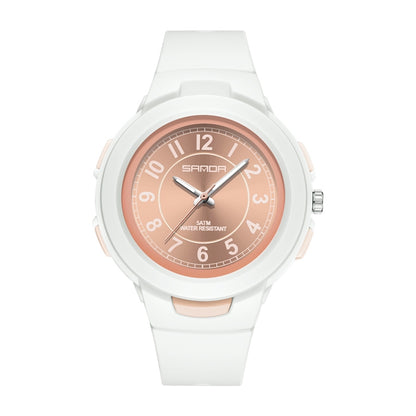 SANDA 6095 Montre électronique étanche de sport pour étudiant