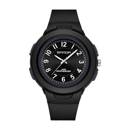 SANDA 6095 Montre électronique étanche de sport pour étudiant