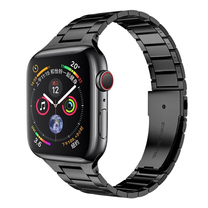 Small Waist Stainless Steel Watch Band For Apple Watch Series, 7 41mm / 6&SE&5&4 40mm / 3&2&1 38mm, 7 45mm / 6&SE&5&4 44mm / 3&2&1 42mm