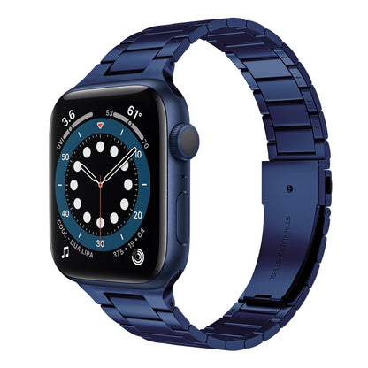 Small Waist Stainless Steel Watch Band For Apple Watch Series, 7 41mm / 6&SE&5&4 40mm / 3&2&1 38mm, 7 45mm / 6&SE&5&4 44mm / 3&2&1 42mm