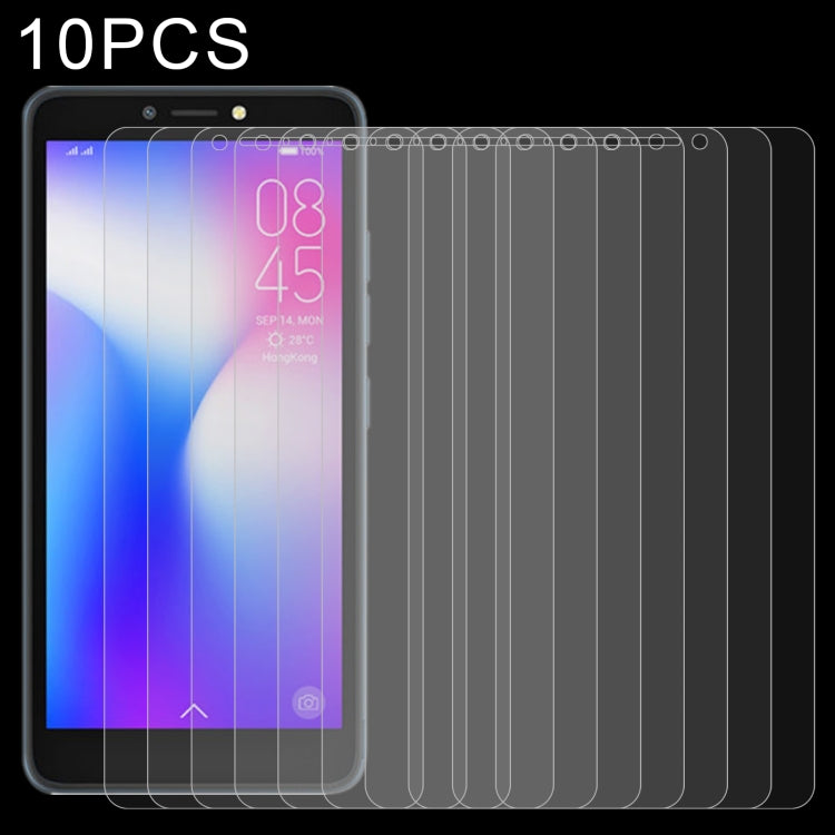 10 PCS 0.26mm 9H 2.5D Tempered Glass Film, For TECNO Pop 2 (10 PCS), For OPPO Realme Narzo 50i Prime (10 PCS)