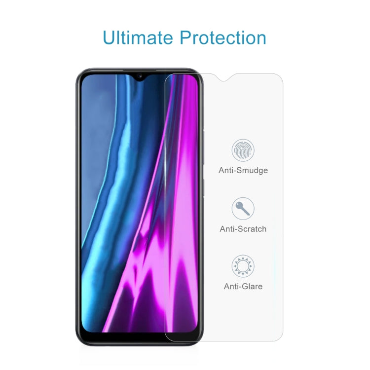 50 PCS 0.26mm 9H 2.5D Tempered Glass Film, For OPPO Realme Narzo 50i Prime (50 PCS), For TECNO Pop 2 (50 PCS)