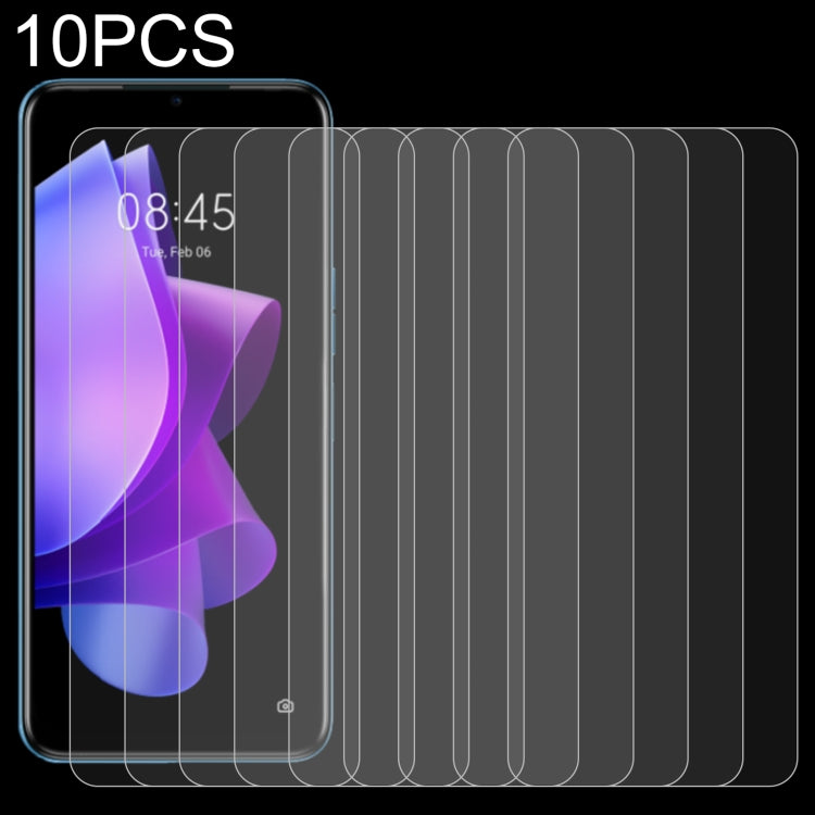 10 PCS 0.26mm 9H 2.5D Tempered Glass Film, For Tecno Spark 9T (10 PCS)