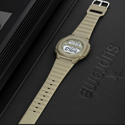 Montre électronique SKMEI 1821 avec boucle en acier inoxydable et bracelet en silicone