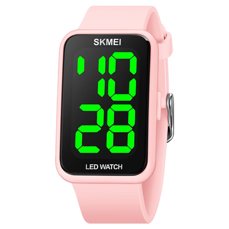 SKMEI 1873 Montre électronique étanche à LED avec bracelet en PU
