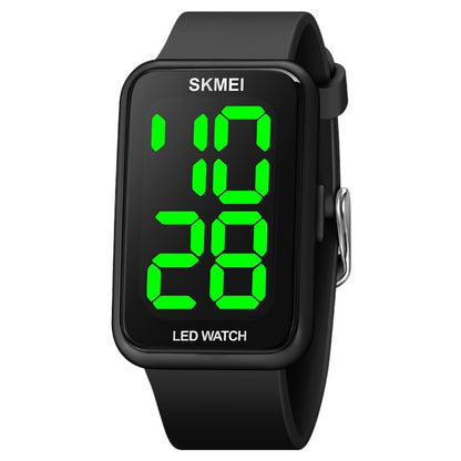 SKMEI 1873 Montre électronique étanche à LED avec bracelet en PU
