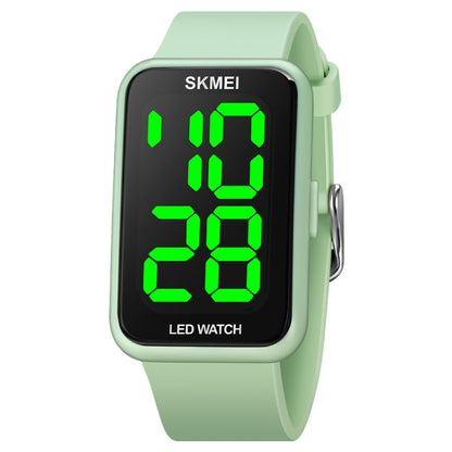SKMEI 1873 Montre électronique étanche à LED avec bracelet en PU