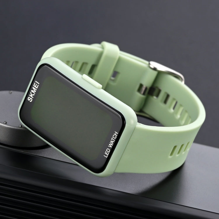 SKMEI 1873 Montre électronique étanche à LED avec bracelet en PU