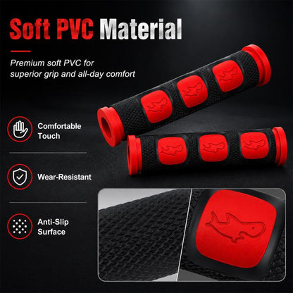 2 PCS Accessoires de modification de moto PVC Klaxon Poignée de guidon Poignée