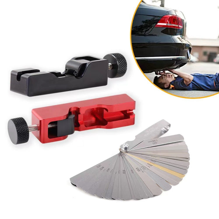 Car Universal Spark Plug Gap Tool with Feeler Gauge for Most 10mm 12mm 14mm 16mm Spark Plugs, with Feeler Gauge (Black)