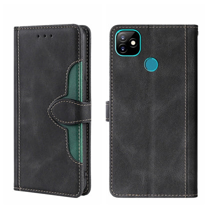 Skin Feel Straw Hat Magnetic Buckle Leather Phone Case, For Itel Vision 1, For Fujitsu Arrows WE F-51B, For Fujitsu Arrow Be4 Plus F-41B, For ZTE Blade L210, For ZTE Axon 30 Pro 5G, For ZTE Libero 5G, For Infinix Hot 8 / Hot 8 Lite X650 X650B          ...