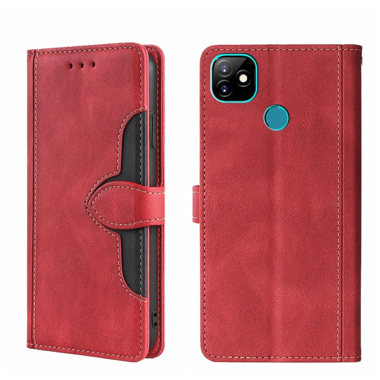 Skin Feel Straw Hat Magnetic Buckle Leather Phone Case, For Itel Vision 1, For Fujitsu Arrows WE F-51B, For Fujitsu Arrow Be4 Plus F-41B, For ZTE Blade L210, For ZTE Axon 30 Pro 5G, For ZTE Libero 5G, For Infinix Hot 8 / Hot 8 Lite X650 X650B          ...