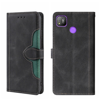 Skin Feel Straw Hat Magnetic Buckle Leather Phone Case, For Itel Vision 1, For Fujitsu Arrows WE F-51B, For Fujitsu Arrow Be4 Plus F-41B, For ZTE Blade L210, For ZTE Axon 30 Pro 5G, For ZTE Libero 5G, For Infinix Hot 8 / Hot 8 Lite X650 X650B          ...
