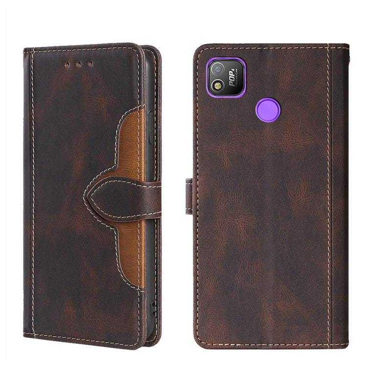 Skin Feel Straw Hat Magnetic Buckle Leather Phone Case, For Itel Vision 1, For Fujitsu Arrows WE F-51B, For Fujitsu Arrow Be4 Plus F-41B, For ZTE Blade L210, For ZTE Axon 30 Pro 5G, For ZTE Libero 5G, For Infinix Hot 8 / Hot 8 Lite X650 X650B          ...