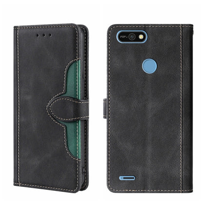 Skin Feel Straw Hat Magnetic Buckle Leather Phone Case, For Itel Vision 1, For Fujitsu Arrows WE F-51B, For Fujitsu Arrow Be4 Plus F-41B, For ZTE Blade L210, For ZTE Axon 30 Pro 5G, For ZTE Libero 5G, For Infinix Hot 8 / Hot 8 Lite X650 X650B          ...