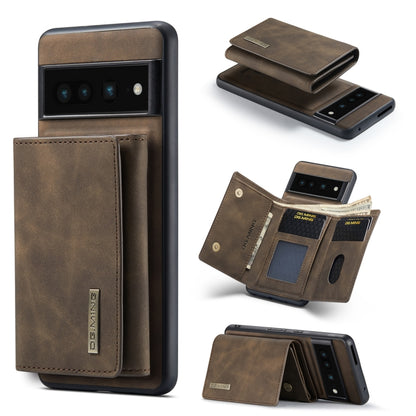 DG.MING M1 Series 3-Fold Multi Card Wallet + Magnetic Phone Case, For OnePlus 12, For OnePlus Ace/10R, For OnePlus 10 Pro, For OnePlus Nord N20 5G, For Google Pixel 7 Pro 5G, For Google Pixel 7 5G, For Google Pixel 6A
