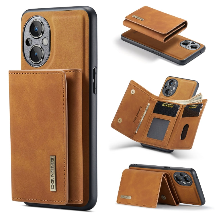 DG.MING M1 Series 3-Fold Multi Card Wallet + Magnetic Phone Case, For OnePlus 12, For OnePlus Ace/10R, For OnePlus 10 Pro, For OnePlus Nord N20 5G, For Google Pixel 7 Pro 5G, For Google Pixel 7 5G, For Google Pixel 6A