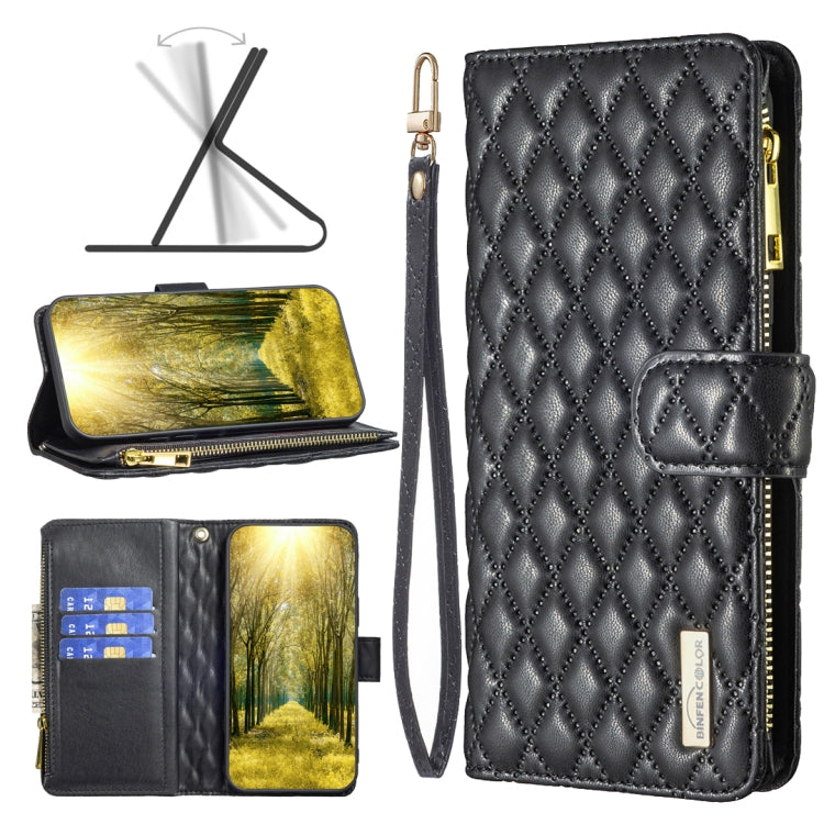 Diamond Lattice Zipper Wallet Leather Flip Phone Case, For OPPO A7, For OPPO A15, For OPPO A36 4G/A96 4G/A76 4G/Realme 9i, For OPPO A54 4G / A55 5G / A16, For OPPO A72 / A52 / A92, For OPPO A74 4G / F19 4G, For OPPO A74 5G / A93 5G / A54 5G            ...
