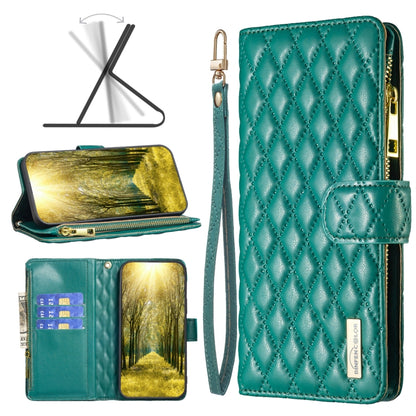 Diamond Lattice Zipper Wallet Leather Flip Phone Case, For OPPO Realme C31, For OPPO Realme C35