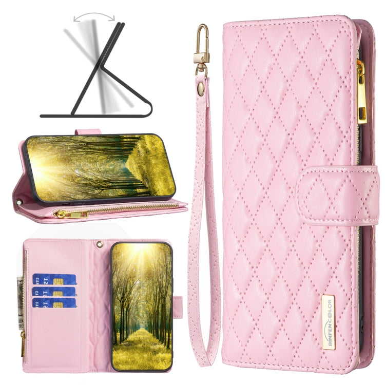 Diamond Lattice Zipper Wallet Leather Flip Phone Case, For OPPO Realme C31, For OPPO Realme C35
