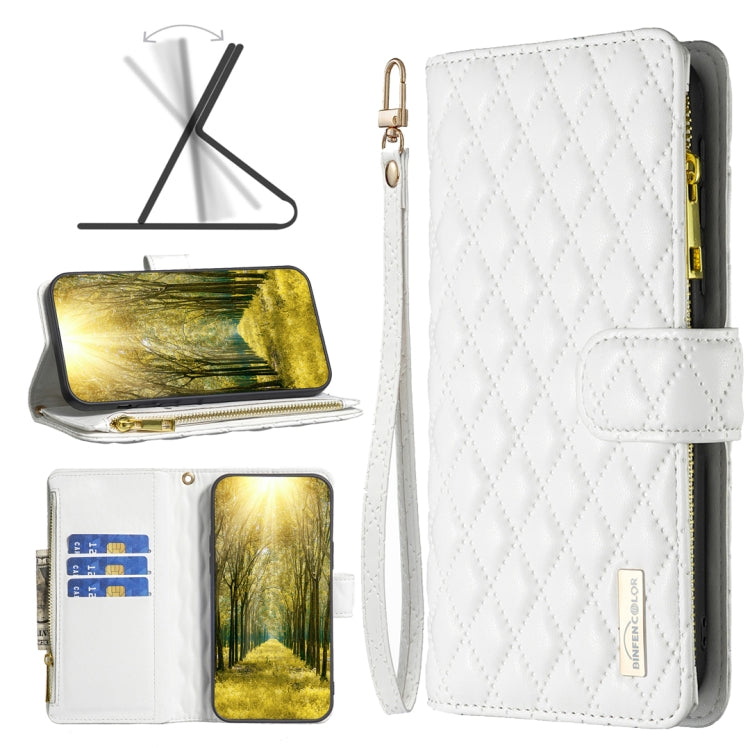 Diamond Lattice Zipper Wallet Leather Flip Phone Case, For OPPO Realme C31, For OPPO Realme C35