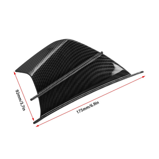 Kit de alerón aerodinámico para motocicleta, carbono brillante, carbono mate, textura forjada.