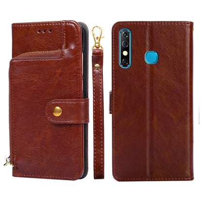 Zipper Bag Leather Phone Case, For Infinix Hot 8/Hot 8 Lite/X650/X650B/Tecon Camon 12, For Infinix Hot 9/Note 7 Lite/X655C, For Infinix Hot 10 Lite/Smart 5, For Infinix Smart 4/X653, For Infinix Smart HD 2021/X612, For Itel A48, For Itel Vision 1      ...