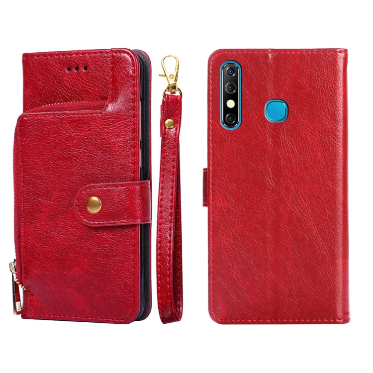 Zipper Bag Leather Phone Case, For Infinix Hot 8/Hot 8 Lite/X650/X650B/Tecon Camon 12, For Infinix Hot 9/Note 7 Lite/X655C, For Infinix Hot 10 Lite/Smart 5, For Infinix Smart 4/X653, For Infinix Smart HD 2021/X612, For Itel A48, For Itel Vision 1      ...
