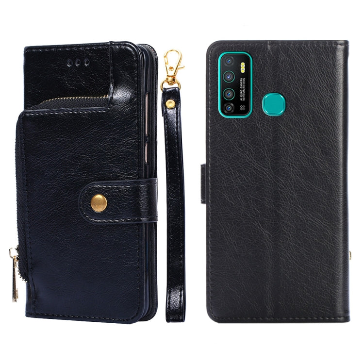 Zipper Bag Leather Phone Case, For Infinix Hot 8/Hot 8 Lite/X650/X650B/Tecon Camon 12, For Infinix Hot 9/Note 7 Lite/X655C, For Infinix Hot 10 Lite/Smart 5, For Infinix Smart 4/X653, For Infinix Smart HD 2021/X612, For Itel A48, For Itel Vision 1      ...